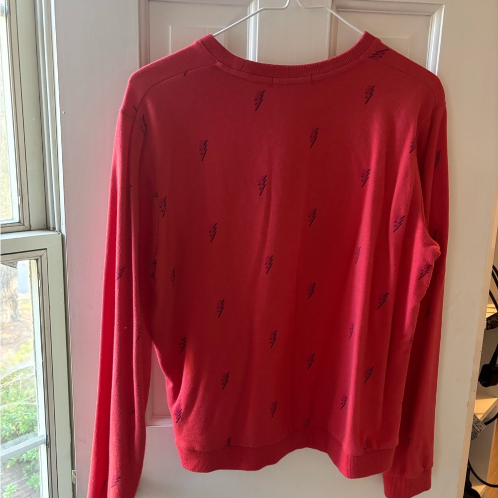 Marine Layer Bolt Red Sweater